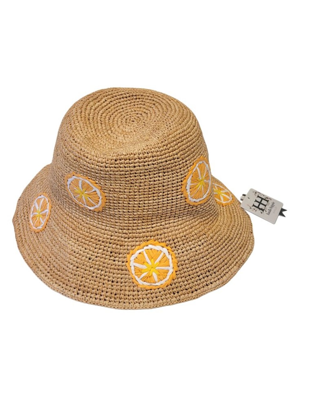 Haute Hippie Raffia Orange Slice Hat